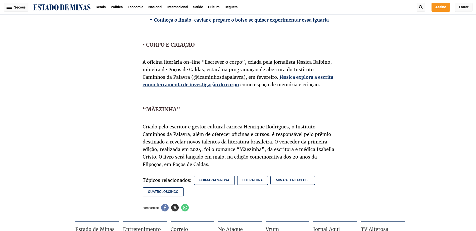 estado de minas
