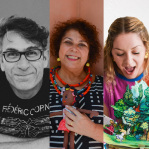 MEDIAÇÕES DE LEITURA com GELSON BINI, SONIA ROSA E ELIZA MORENNO